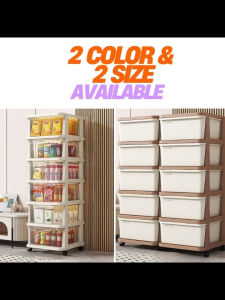 Multifunction large storage rack drawers with wheel Cabinet designed for both home organization and space-saving-SG ready stock