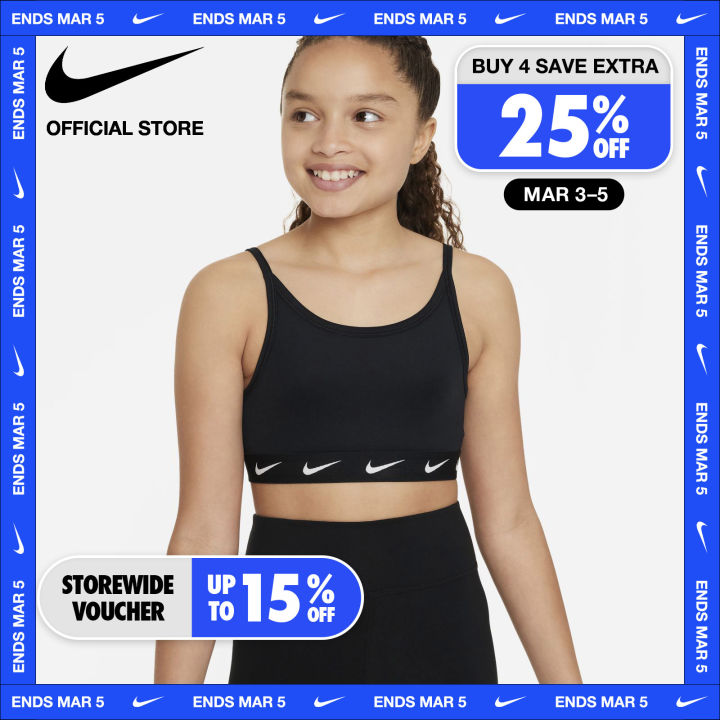 Nike Kids' Dri-FIT One Sports Bra - Black