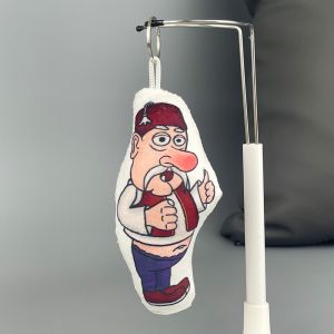 2024 New Shawarma Legend Red Nose Old Man Voice Pendant Press Voice Plush Doll Keychain Game Peripheral For Kid Friend Gifts