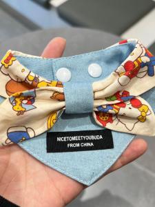 Adorable Pure Cotton Soft Pet Scarf Doggy Bandana Cute Kitty Necktie Pet Bandanna Collar for Dogs And Cats Saliva Towel