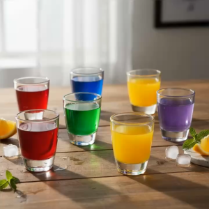 Bộ 12 Ly Shot Glass 30ml – Ly Rượu Mini Dáng Tròn Đáy Bầu Cổ Điển