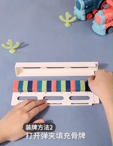 รถไฟเรียงโดมิโน ใส่ถ่าน มีเสียง มีไฟ โดมิโนเสริมสร้างพัฒนาการ🚂🚂