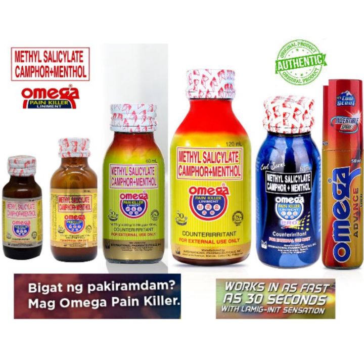 OMEGA PAIN KILLER Regular and Pro Liniment and Spray | Lazada PH