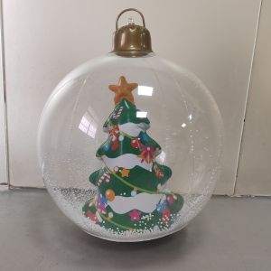 Cross-Border Hot-Selling New Inflatable Christmas Balls Christmas Outdoor Decorations Balloon Festive Venue Decoration Christmas Balls