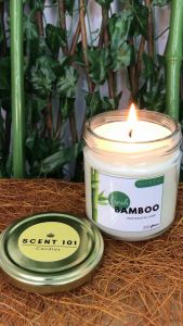 Scent 101 / FRESH BAMBOO / Soy Wax Scented Candle 500 Grams / 200 Grams / 100 Grams