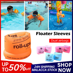 1Pair Inflatable Swimming Armbands Swim Water Rings Children Adults Safety Swimming accessories Pelampung Tangan Kanak Kanak