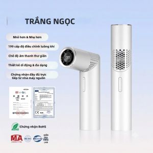 Quạt Cầm Tay Mini Không Chổi Than Tốc Độ Cao 199 Cấp Độ Sạc Lại Được Xoay 90 Độ Làm Mát Để Bàn Bỏ Túi Cho Mùa Hè