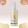 MAGIC DEO Penghilang Bau Badan Alami Natural Deodorant Tawas Spray Feed your Skin Anti Ketiak Hitam. 