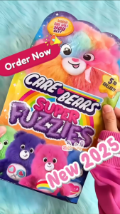 (พร้อมส่ง) New 2025 ตุ๊กตา Care Bears Fuzzy Bag เวอชั่นน้องขนยาว (ถุงจุ่ม) เลือกสีตัวไม่ได้ 14"นิ้ว สินค้าอเมริกาของแท้