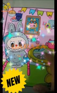 PAPERDOLL V.1 LABUBU THE MONSTERS FULL LAMINASI mainan EDUKASI