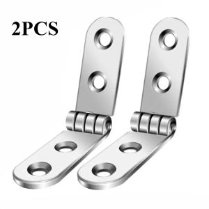 180Degree Foldable Hinge Flap Screw-On Hinges for Sewing Machine Cabinet Rounded Corner Buffer Hinge Furniture Hardware2/6/12pcs