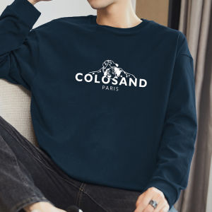 Pure Cotton Long Sleeves T-Shirt Men 260G Heavy Weight Autumn Shirt American Oversize Loose Inner Bottoming Shirt Autumn