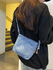 Lightweight Denim Canvas Bag Girls Mobile Phone Bag Crossbody Female 2024 New Arrival Summer Trendy Small Bags 2024 New Arrival