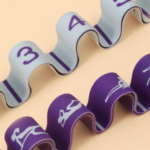 JBA Stretch Band 12 loops Flexible With Number Action Guidance Lengthen 135CM Soft Non Slip Elastic Band Body Shaping Dance Belt Yoga Band