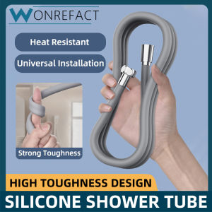 Bathroom Silicone Shower Hose Bendable Shower Head Tube Toilet Sprayer Silicone Tube Handheld Shower Head Hose