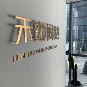 Titanium Gold Letter Logo Image Wall Metal Three-dimensional Brass Letter Iron Art Solid Signboard Suspended Stainless Steel Letter