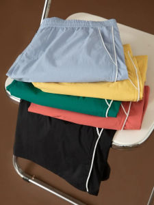 Outdoor Lightweight Quick Dry Breathable Mens Sport Shorts Summer Casual Loose Straight Leggings Four-Fifths Length Pants