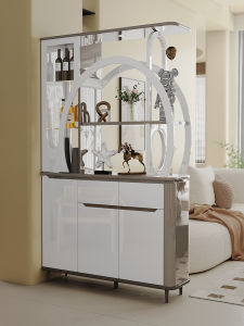 Screen Divider Cabinet Modern Minimalist Luxurious Wine and Shoe Storage