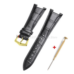 For Patek Philippe Nautilus Series Genuine Cow Leather Watch Strap with 25mm*13mm Cowhide 5711 5712G for Men Premium Watchbands