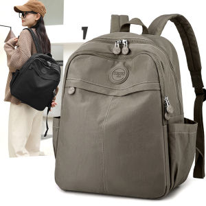 Lightweight Travel Womens Backpack Large Capacity Bookbag High Aesthetic Value 2025 New Advanced Small Ins Double Shoulder Bag