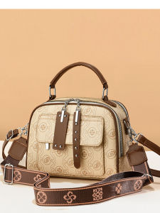 Elegant Handheld Square Bag Womens Commuter Tote Large Capacity Shoulder Strap Crossbody Bag for Office And Daily Use