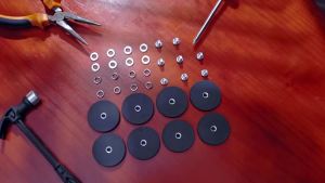 Strong Rubber Coated Magnets Neodymium Magnets with M4 Female Thread for Working Lights Antenna Tractor Mirror and Tools