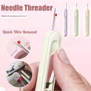 2 in 1 Needle Threader Seam Ripper Safe Universal Multifunctional Dual-Purpose Needle Threader And Seam Ripper