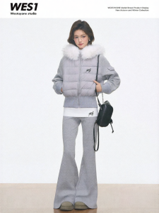 WESTAYONE | High Quality Slim Fitted Fur Collar Womens Cotton Coat