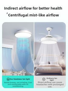OSIZA | New Bedroom Leafless Ceiling Fan Integrated Light Full Spectrum Eye Protection