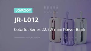 Joyroom 22.5W Fast charge Power Bank 10000mAh With Dual Cables - 3 ports