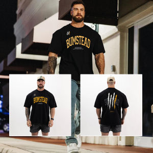 Chris New Arrival Heavy Weight Pure Cotton Short Sleeve Mens American Style Loose Half Sleeve Drop Shoulder Fitness Casual Print Sports T-shirt