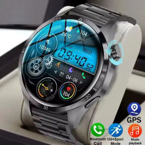 New 2026 Mens Smart Watch 1.5Inch HD AMOLED Screen GPS Sport Tracker Bluetooth Call Sleep Health Monitoring For Android IOS Gift