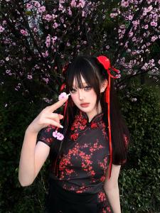 Chinese Cheongsam Short Dress Maid Uniform Halloween Christmas Cosplay Soft Girl School Uniform Skirt Traditional Chinese Style
