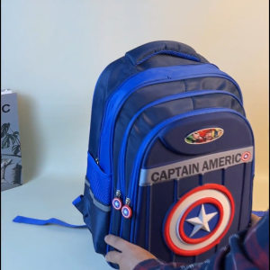 Azgalery T291 / Tas Punggung Sekolah Ransel Anak SD Cowok Motif Karakter Kartun Superhero Kids School Backpack Bahan Polyester Nilon Trendy / COD