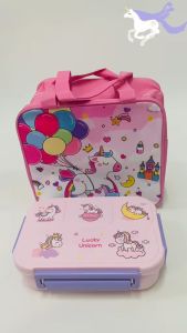 Angel Baby Kids Princess Elsa Anna Unicorn Lunch Bag Lunch Box Set Bekas Makan