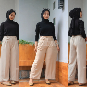 UNQIND uniquee-KULOT ORO PANTS- Celana Kulot Semi Formal Knit Premium