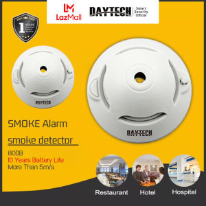 【Local Delivery】DAYTECH Smoke Detector Battery Tpye Fire Alarm Alert 10 Year Battery Home Security for Restaurant/Hotel/Mall/Shop SM06 1 Year Warranty