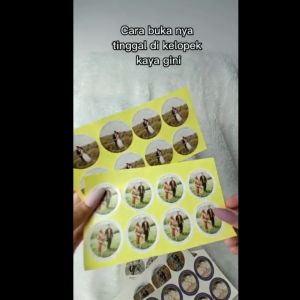 2-4 Stiker Wedding Souvenir Sticker Custom Zennida Ucapan Nikah
