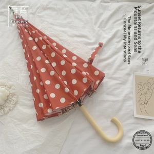 Wind-resistant Polka Dot Strong Umbrella 16 Ribs