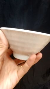 Tô nhựa melamine vân đá kem đựng cơm bún phở tô xoắn miện loe - Tox16/17/18 cm