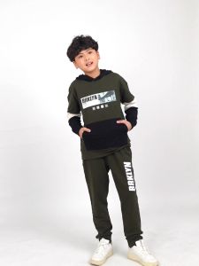 Bộ đồ nỉ thu đông cho bé trai Bigfox Miss Meow phong cách thể thao có mũ hoodie size đại trẻ em 791115 tuổi 51kg