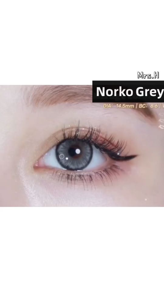 Mrs.H Free Gift Bigsale Colored Contact Lens Yearly Use Soft Lenses No power Cosplay美瞳低价促销无度数