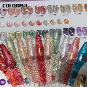 【พร้อมส่ง】 XUANFEIERชุด30สี  (XUANFEIER)  สีเจลแฟลชกลิตเตอร์  แพลตติมันแฟลช+ประกายออโรร่า  กากเพชรชัด แน่น