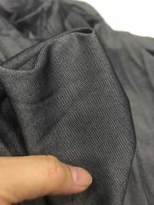 ￼Vải Jean lụa giấy màu xám đậm dày vừa (1m5)may đầm váyáo sơ mi áo kiểu