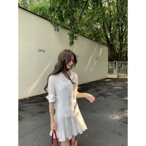 Commute Friendly French Style White Shirt Single Wear