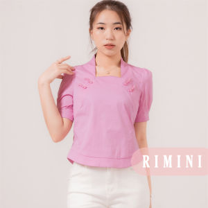 RIMINI - Atasan Wanita Crop Top Sincia Kancing Shanghai Big Size - Meili Top 85631