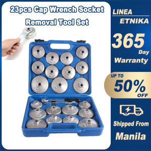 LINEA Oil Filter Wrench Set Universal Socket Cap Type Remover Filter Wrench With Box 23 PCS