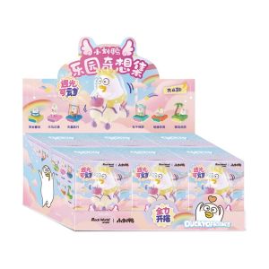 Exoticlogic Little Duck Rokkstar Planet Glow Series Collectible Figure Blind Box Photocell Powered Action Figurine