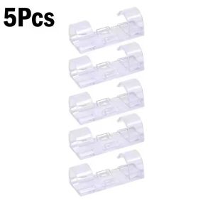 20/5PCS USB Cable Organizer Clips Wire Winder Holder Earphone Mouse Cord Clip Protector Management Adhesive Hooks Desk Clamp
