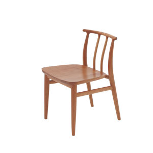 Nordic Style Solid Cherry Wood Back Chair Black Cherry Casual Coffee Chair Mountain Hidden Object B-01 Master Design Simple Modern